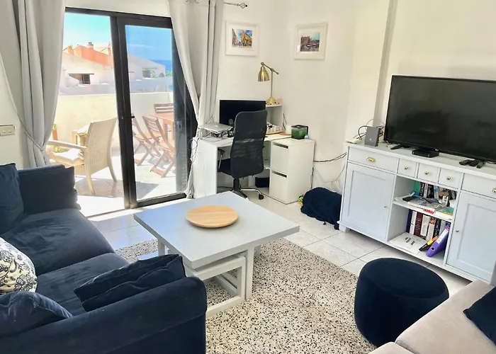 아파트 Sea View Penthouse Or With Large Terrace In Cristianos *