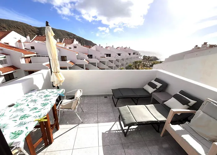 아파트 Sea View Penthouse Or With Large Terrace In Cristianos