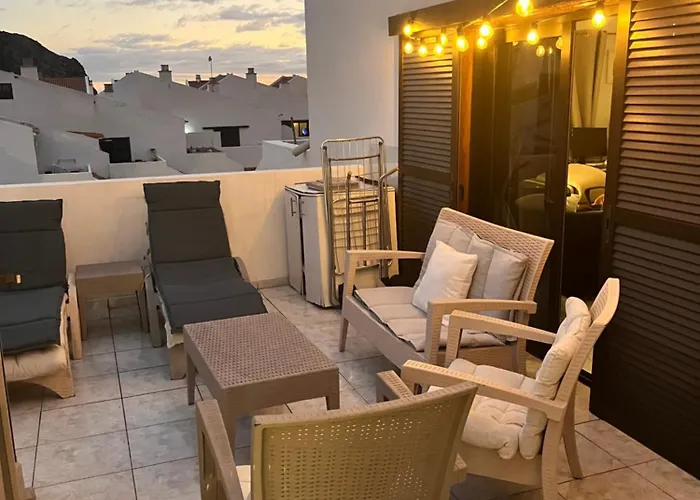 Sea View Penthouse Or With Large Terrace In Cristianos Апартаменты Лос Кристианос