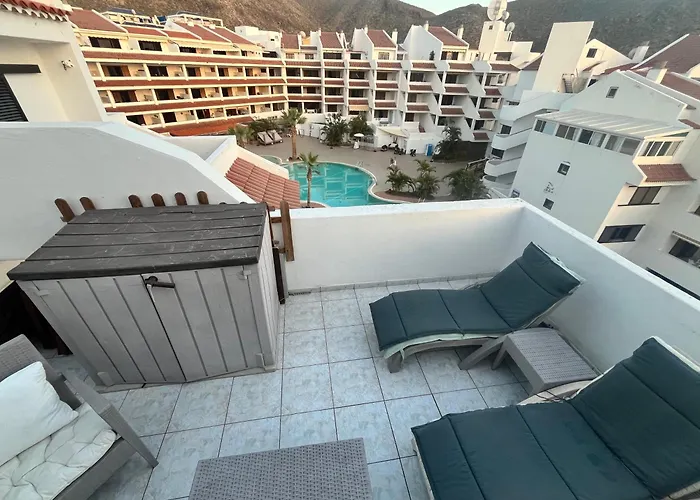 Sea View Penthouse Or With Large Terrace In Cristianos * Лос Кристианос
